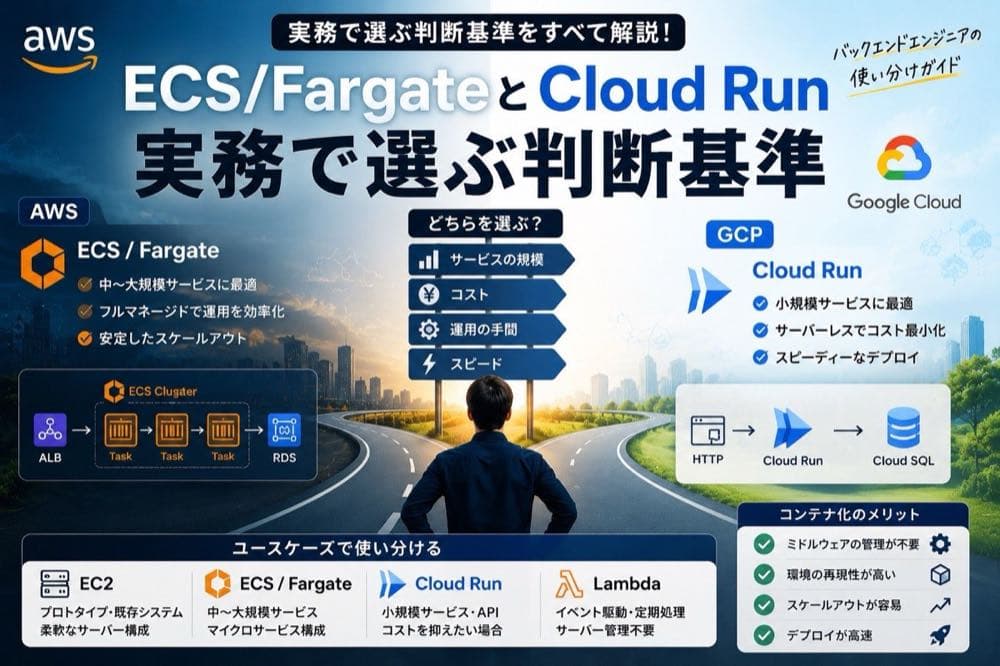 ECS/FargateとCloud Run実務で選ぶ判断基準