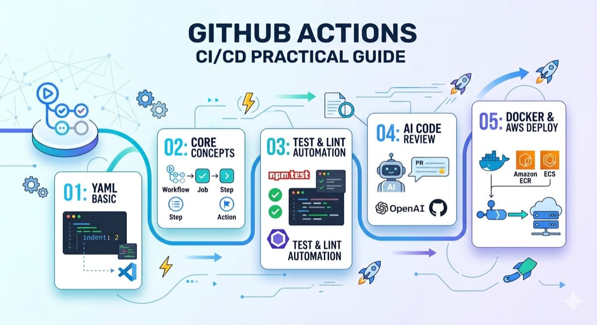 GitHub Actions 実践ガイド｜CI/CDをゼロから構築する学習ステップ