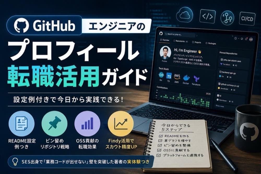エンジニアのGitHubプロフィール転職活用ガイド【設定例付き】