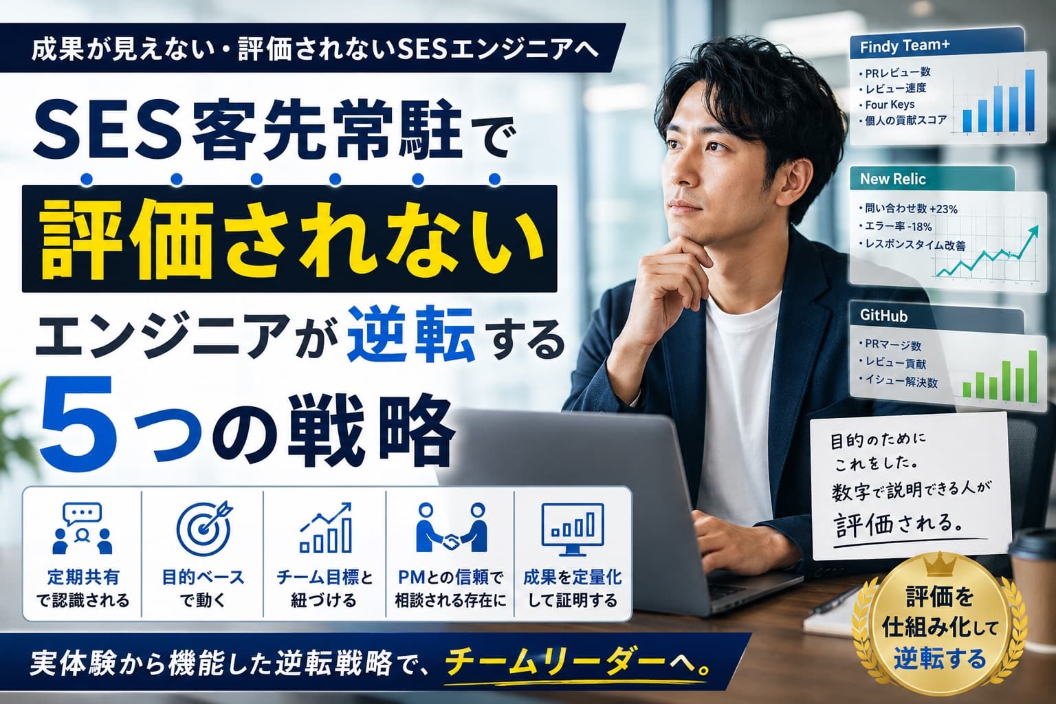 SES客先常駐で評価されないエンジニアが逆転する5つの戦略