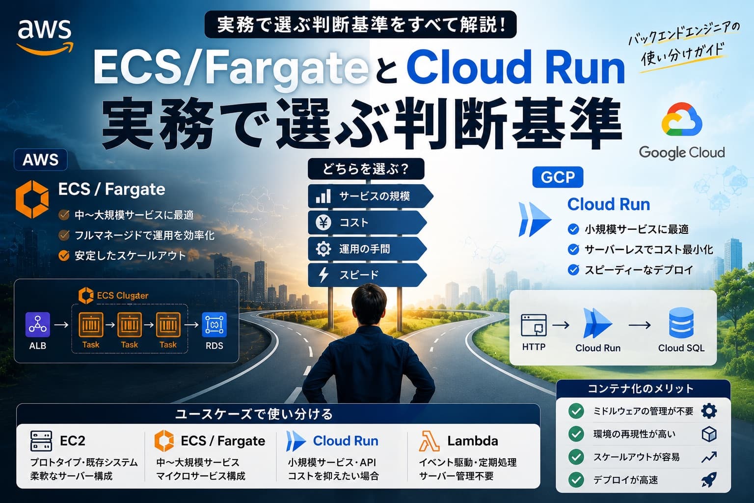 ECS/FargateとCloud Run実務で選ぶ判断基準