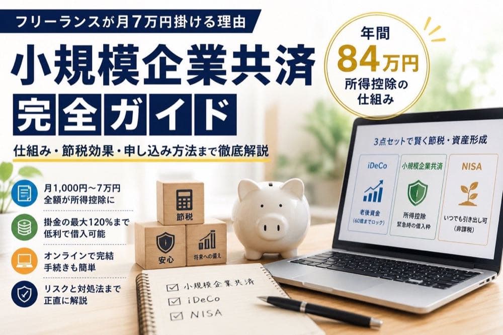 小規模企業共済 完全ガイド|フリーランスが月7万円掛ける理由
